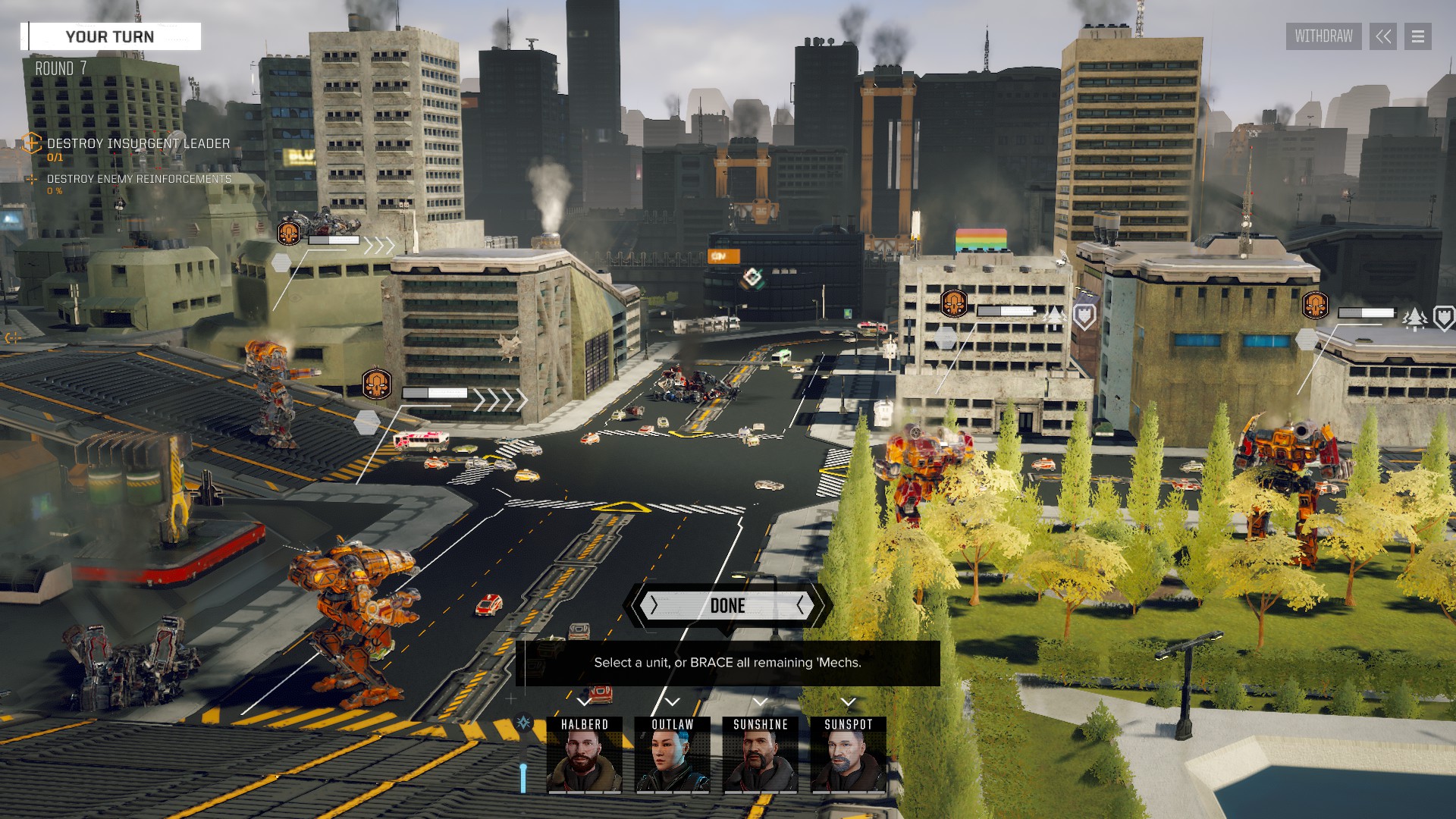 battletech urban warfare ran out of hotspots