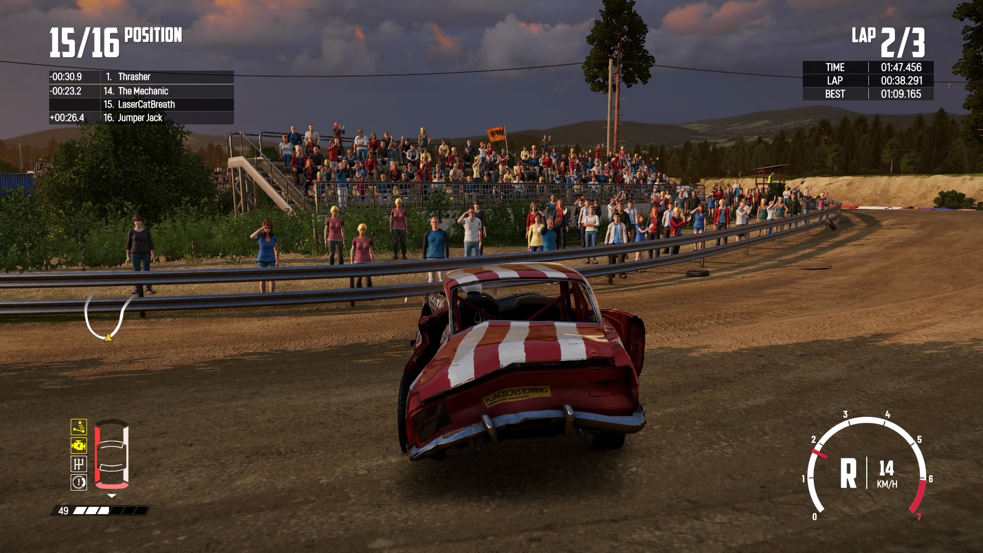 Wreckfest split screen