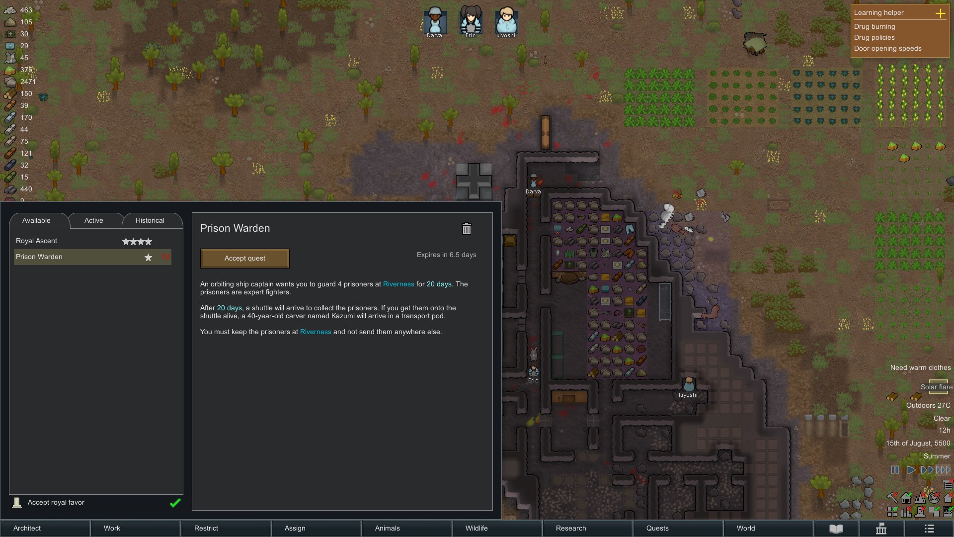 rimworld mods refugee pod