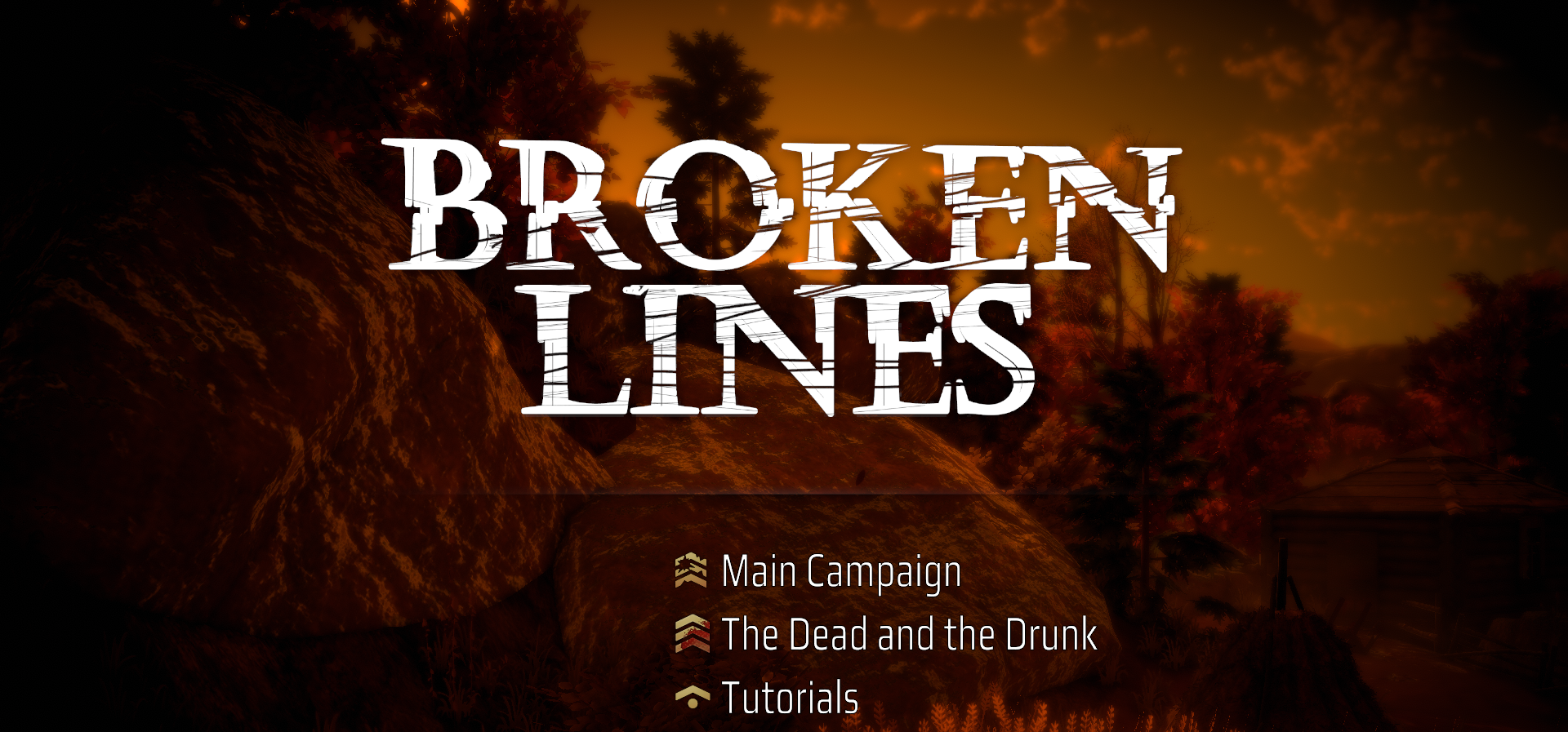Broken Lines title screen